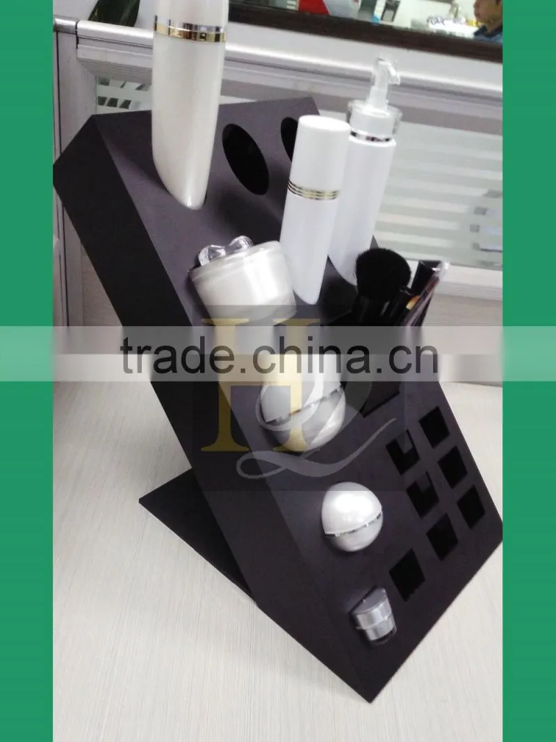 Custom acrylic cosmetic display counter/high quality makeup counter display