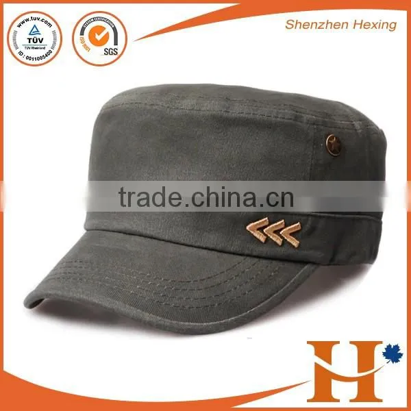 Custom your logo plain army cap washed military cap with top quality