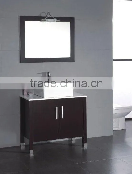 2014 Wholesale America Style Custom Made commercial bathroom vanities (High Quality with Warranty)