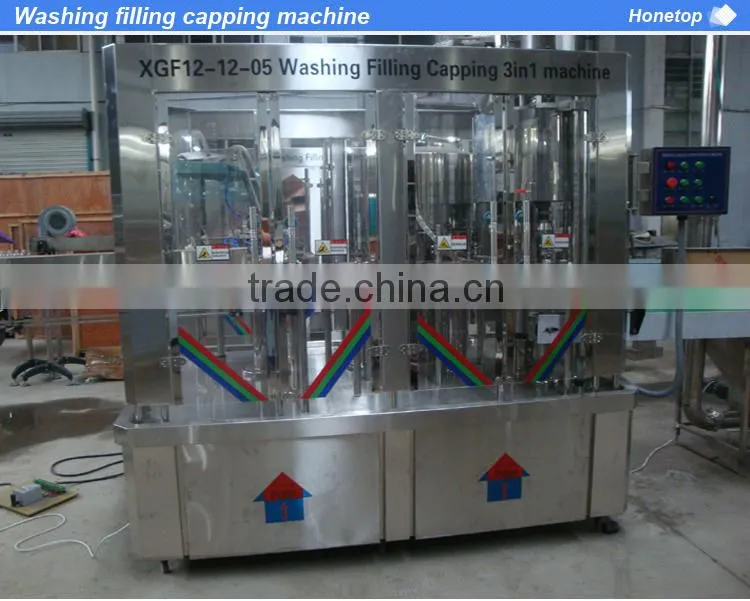 High quality Automatic small scale bottle filling machine
