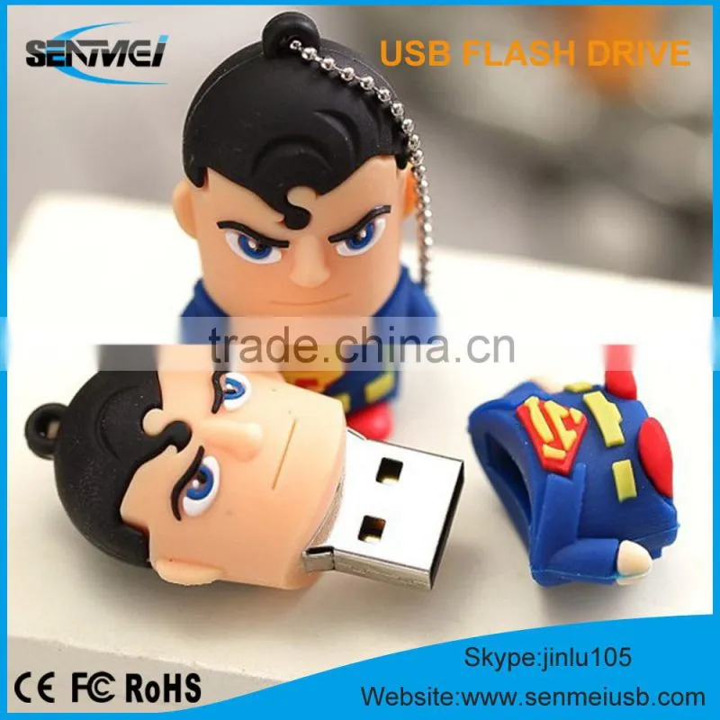 Made in China cartoon character usb flash drive, custom usb flash drive, cheap usb flash drive