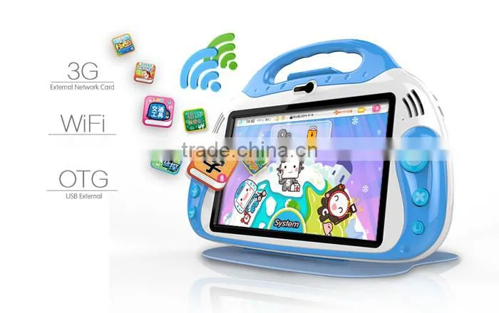 Battery power 7 inches HD Touch screen 16G memory kids tablet