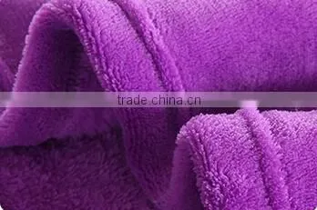 Elegant purple coral fleece blanket