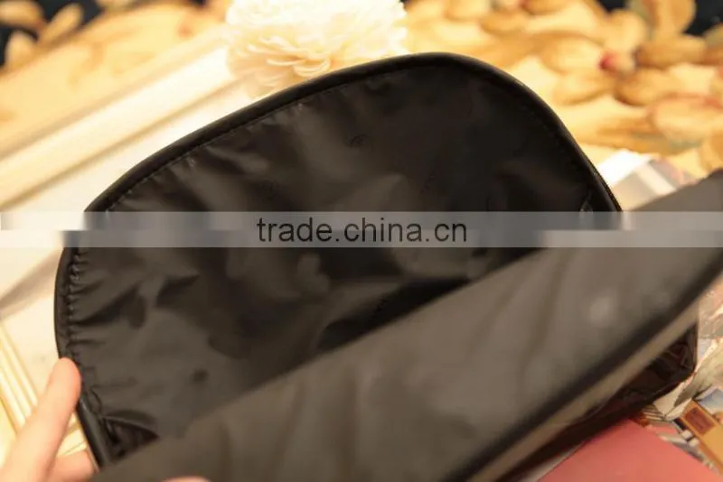 2016 Custom Makeup Travel Promotional Fashion PU Cosmetic Bags,Pvc make up brushes bag