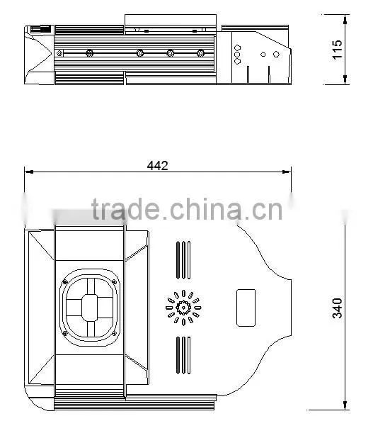 New modular designed 55W led street light high brightness AC85-265V