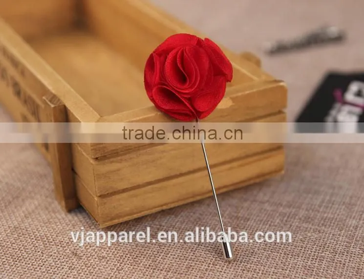 Men's Polka Dot Flower Lapel Pin Flower Boutonniere