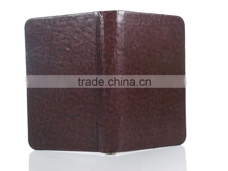 Hardcover leather noteebook with zipper