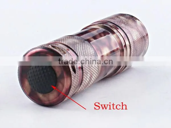 New Design Colorful Super Bright 9LED Flashlight