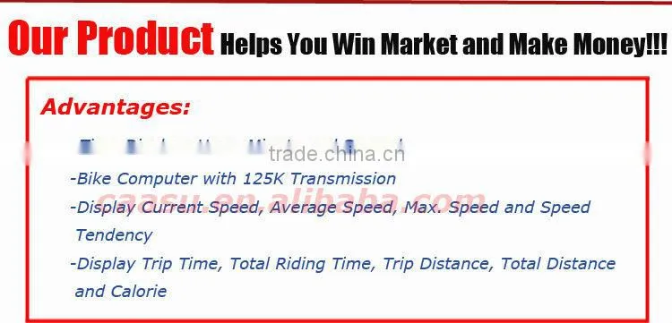 wireless bicycle computer waterproof large LCD display shows speed distance calorie time