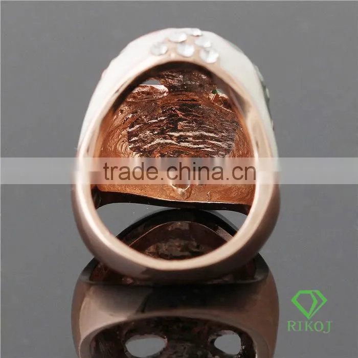 opera face mask jewelry crystal gold plating color rings
