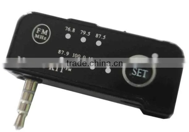 Slim and fashion designed FM Transmitter with screen for Ipod
