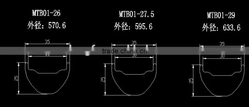 Dengfu new 27.5er mtb rims, carbon wheel china, bike full carbon china, hookless rims, tubeless carbon wheels