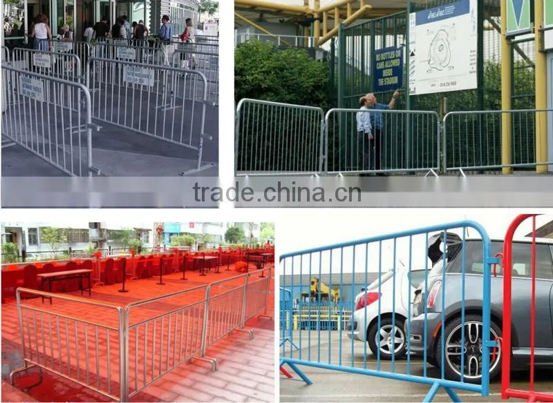 Metal galvanized driveway barriers