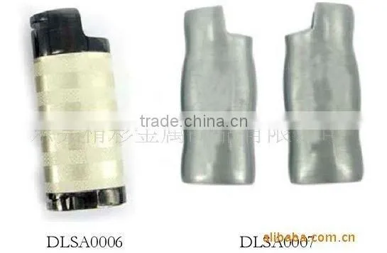 High quality metal gold lighter sleeve, customer's design and logo accepted