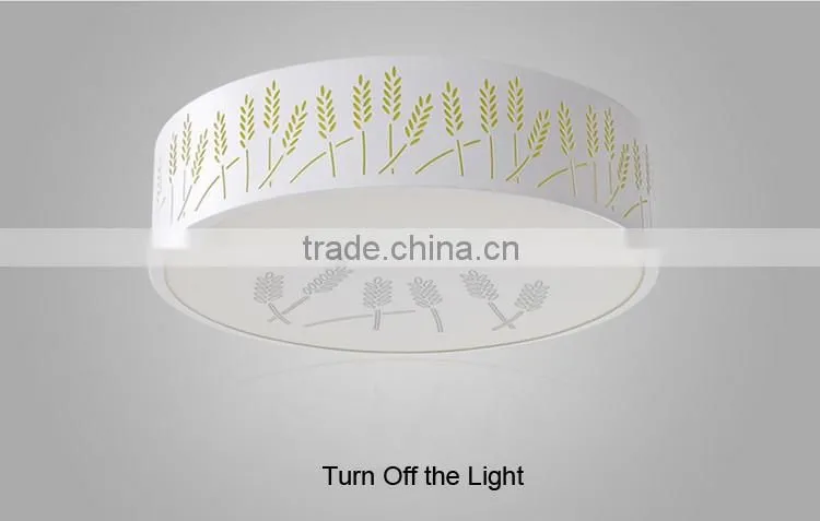 Hollow Out Wheat LED Ceiling Lamp 220V Round Modern Ceiling Light