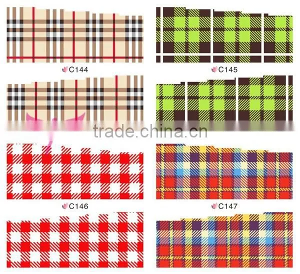 2015 new nail art transfer foil sticker,fashion waterproof nail strips,water transfer nail art stickers