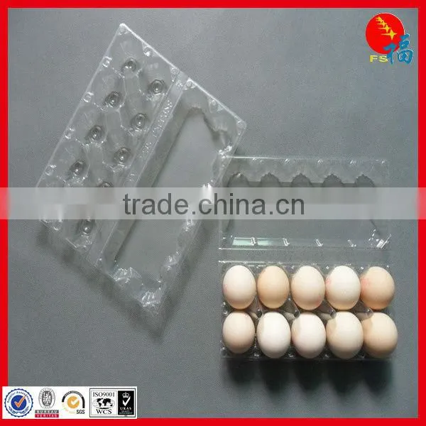 plastic egg packaging tray in pet film