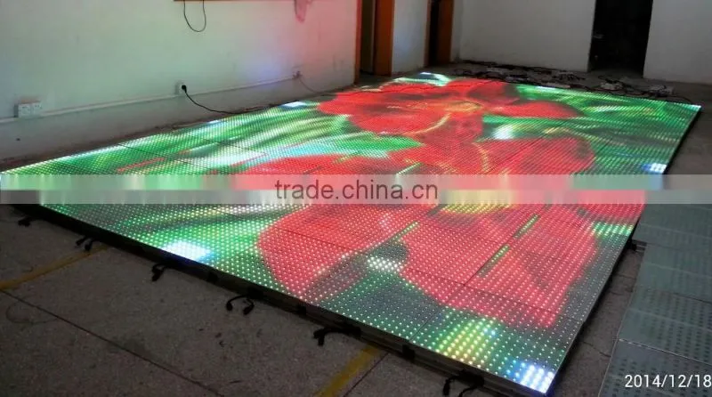 China LED Display Panel 50X50cm Video Dance Floor For Sale 3D Effect Stage Lighting Wedding Christmas Decorative Club Party