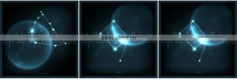 constellation led light canvas art for wall decoration