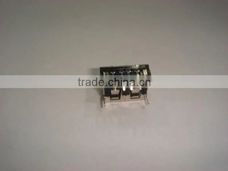 4pin USB A type female 90 degree USB short body with high quality china supplier