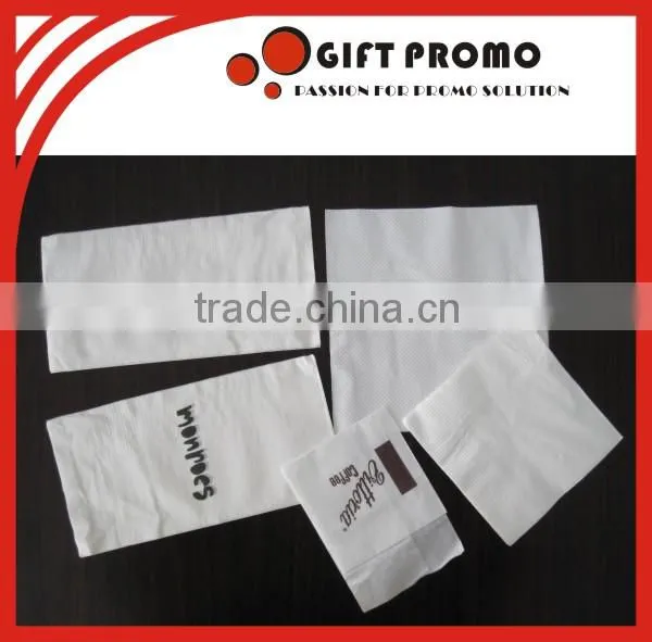 White Hotel Dinner Use Printed Napkin