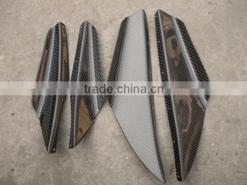 Impreza WRX/STI Version 8 OEM Carbon Fiber Front Bumper 4pcs Canard