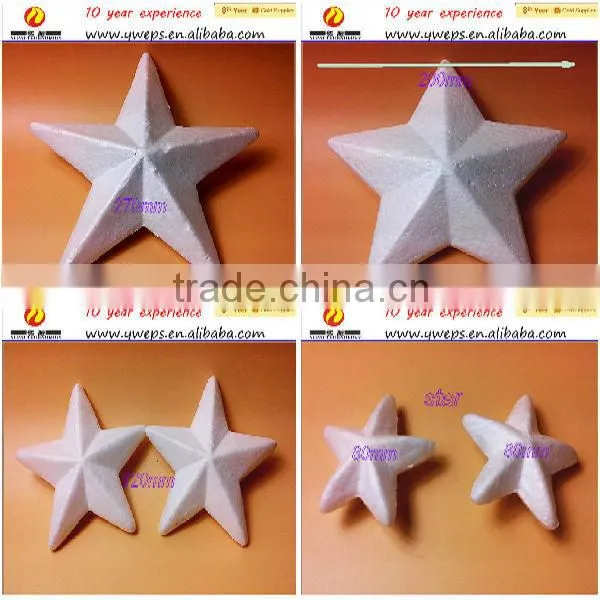 Wholesale christmas decoration white270mm polyfoam star