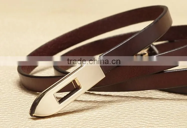 2016 newest slim leather belt for women
