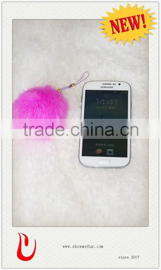 New design rabbit fur key chain so fashion