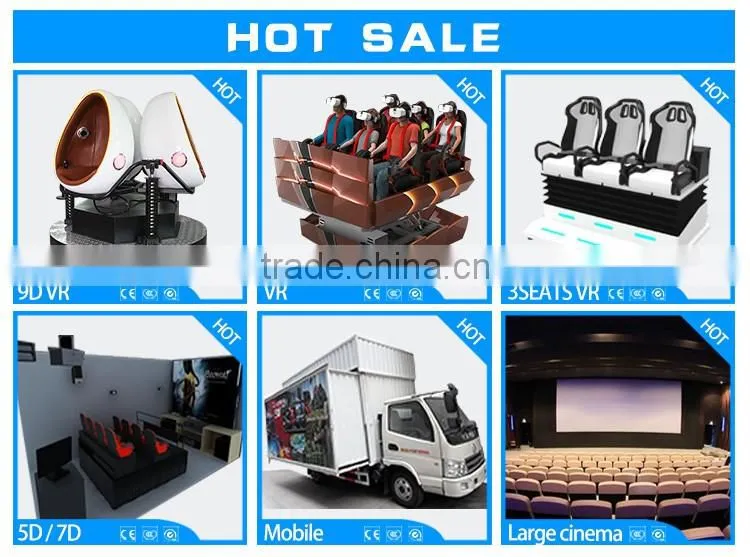 Senchuang 360 degree virtual reality simulator vr cinema with motion chairs