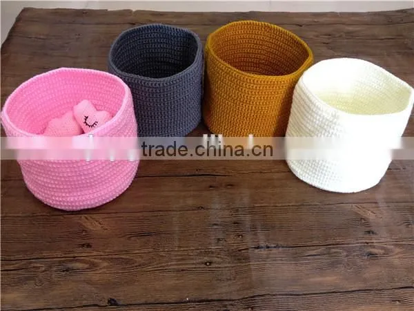 Storage Toy Baskets, Crochet Storage Bin