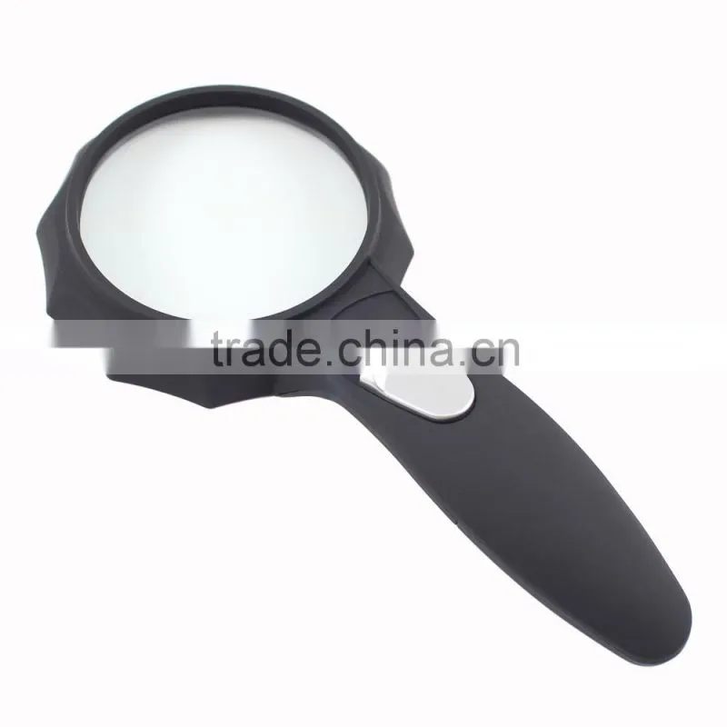 Handheld lighted magnifying glass/led illuminated magnifier