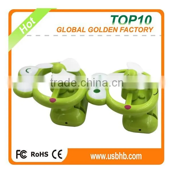 Popular animal usb fan mini frog cool fan for summer