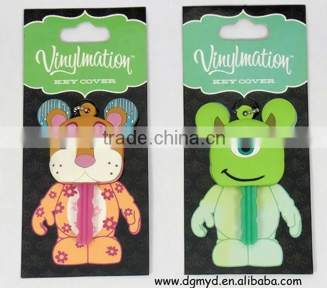 3D Skull Soft pvc key cover for Hallowmas 2013 (MYD-1600)