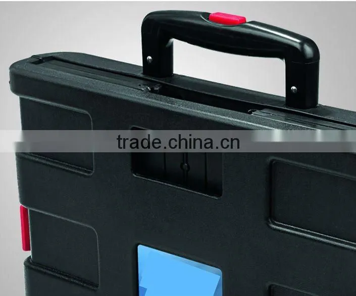 Plastic Portable Rolling Trolley Folding Cart