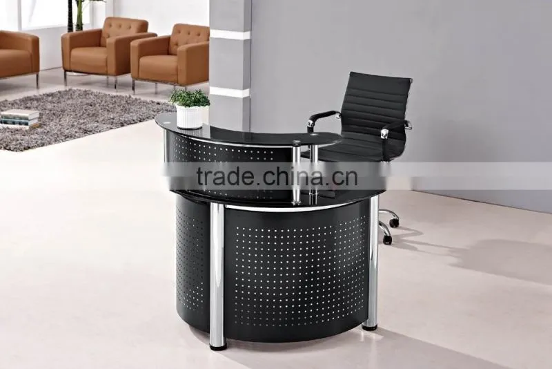 XPT-P0406 Office small curved reception counter desks design