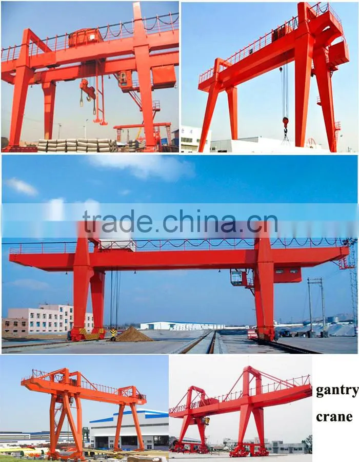 High quality double beam trolley goliath crane