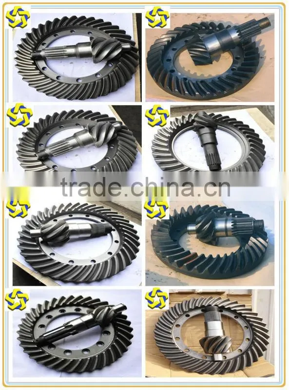 Officially supply XCMG spare parts crown wheel and pinion gear spiral bevel gears for Wheel Loader Road Roller Truck 8/38 9/38