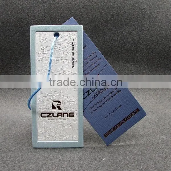 Embossed Logo Frames Hangtags Cardboard