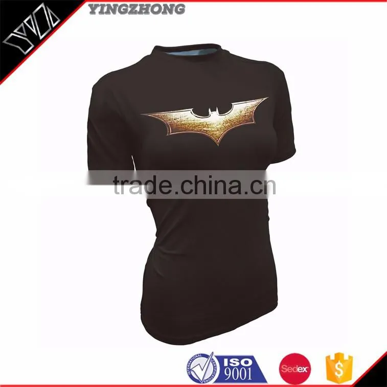 wholesale men custom gym dry fit compression tights shirts sports wear/gym apparel mens t shirt