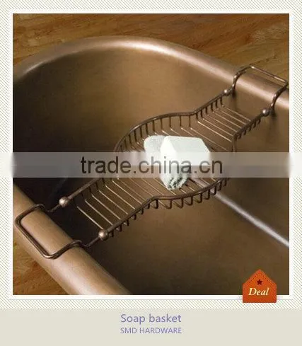 Functional chrome bathtub caddy