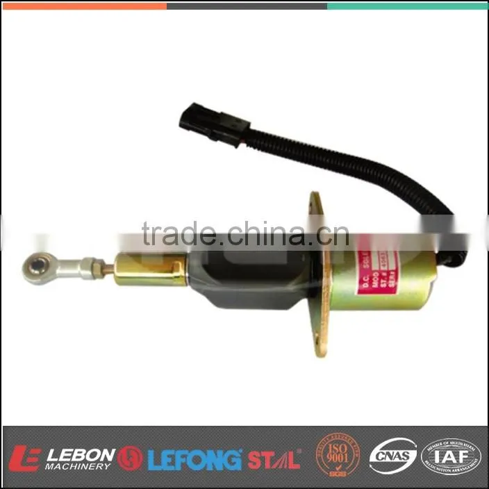 6742012310 4063712 Flat Plug Diesel Fuel Shut Off Solenoid Valves for Excavator Parts