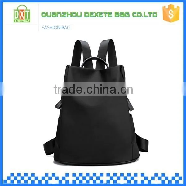 New arrivel hot sales top quality oxford black leisure stytle lady backpack