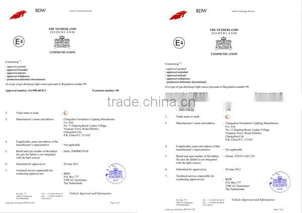 Direct Factory Wholesale price patented design auto HID Xenon bulb