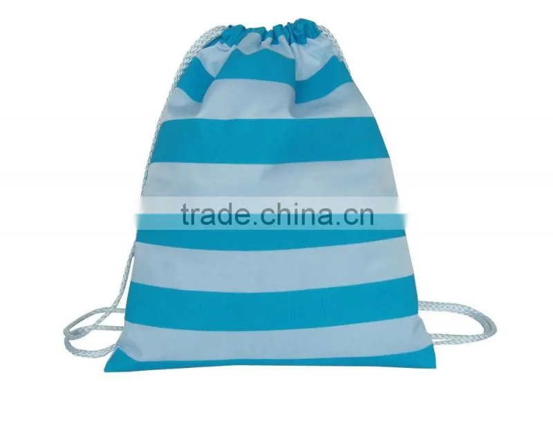 2016 New arrival wholesale 600D polyester Drawstring bags for girls ,polyester for body
