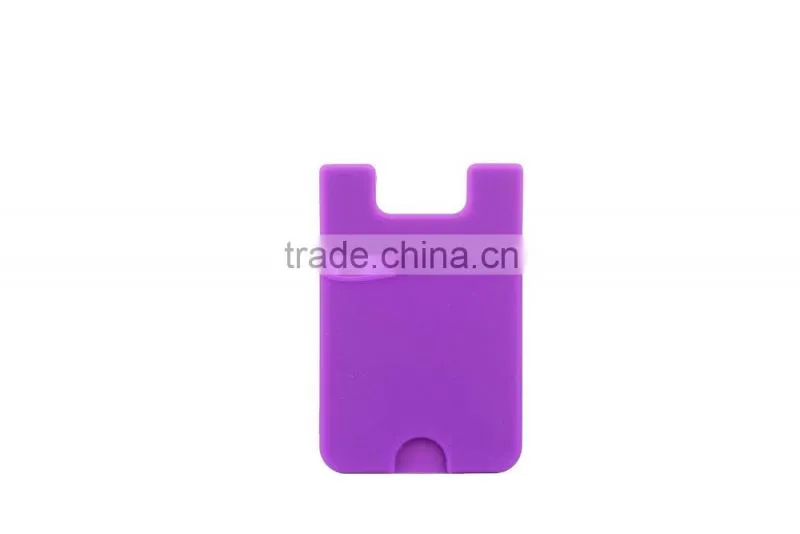 universal silicon card pouch for mobile phones
