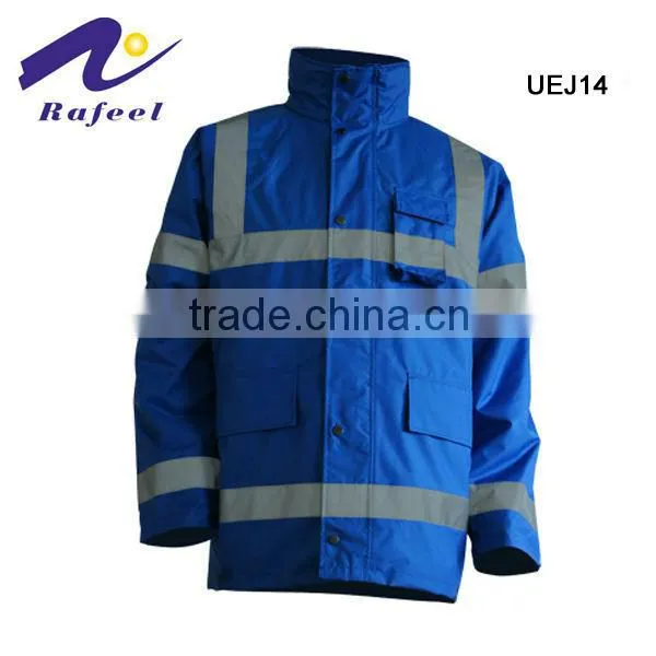 hi vis reflective road safety jacket