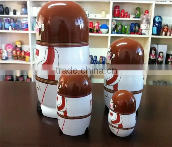 OEM wooden nesting doll gift