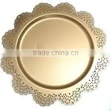 Brass charger plate