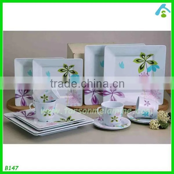 whole print melamine dinner set